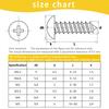 20-200pcs Black Carbon Steel Phillips Truss Head Screw M2.3 M2.6 M3 M3.5 M4 M5 M6 Cross Recessed Flat Head Self-Tapping Screws