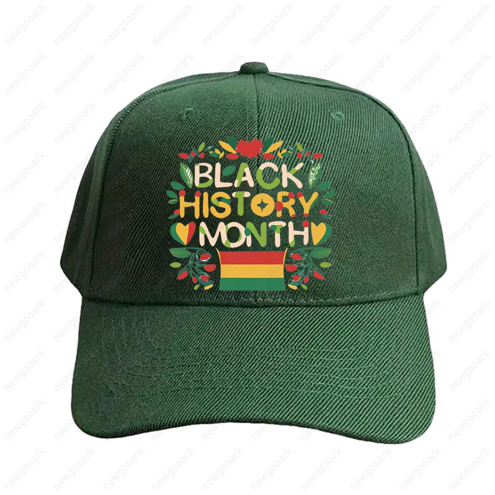 Black History Month Peaked Cap Adult Graphic Baseball Cap Adjustable Streetwear Women Unisex Fashion Baseball Caps Peaked Hat