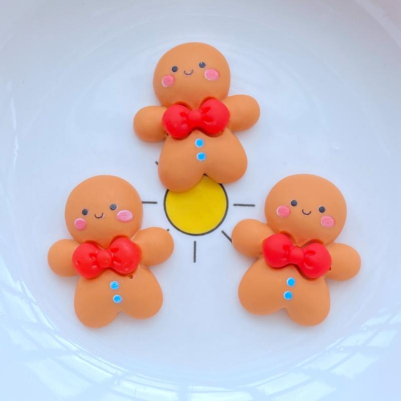 10 Stück Neue Niedliche Mini-Weihnachtsserie Flache Rückseite Harz-Cabochons Scrapbooking DIY Schmuck Handwerk Dekoration Zubehör