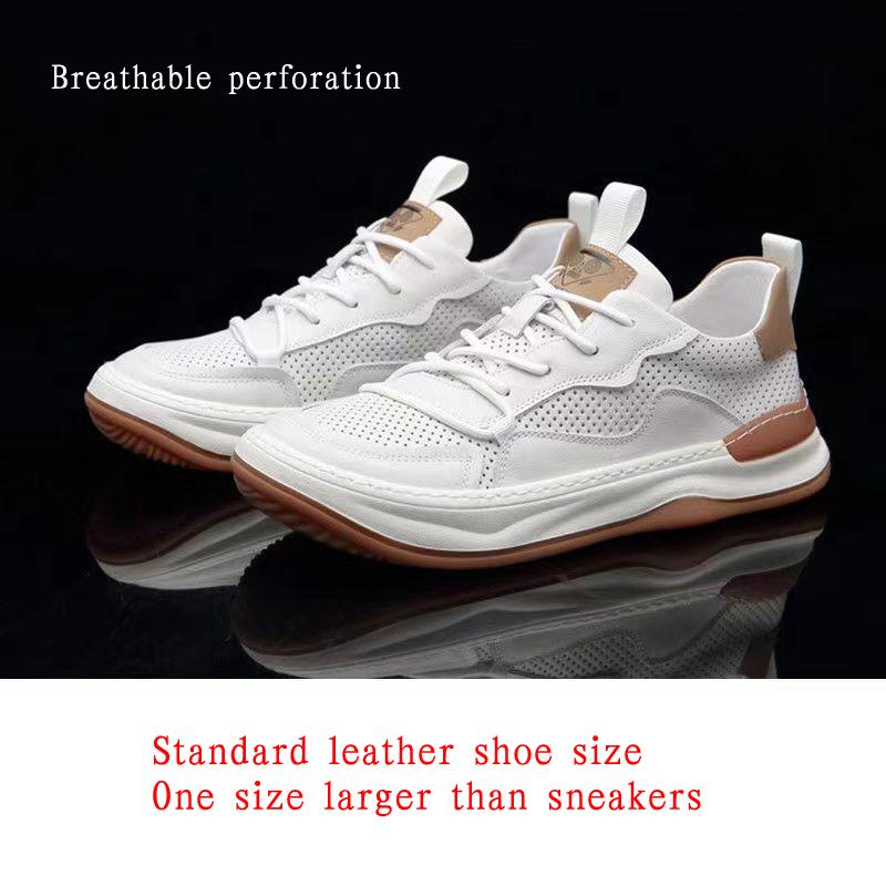 Модные мужские кроссовки из натуральной коровьей кожи — фото 9