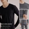 HLA Men's Round Neck Pure Cotton Thin Thermal Underwear Set