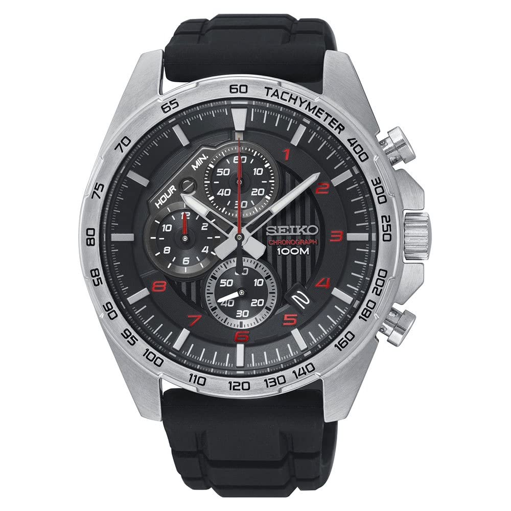 SEIKO Quartz Chronograph Watch, 100M Water-Resistant