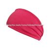 Unisex Elastic Sports & Yoga Headbands, Sweat-Absorbing Cotton Hair Accessories, Solid Colors