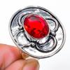 Mozambique Garnet Gemstone Handmade 925 Sterling Silver Jewelry Ring Size 8
