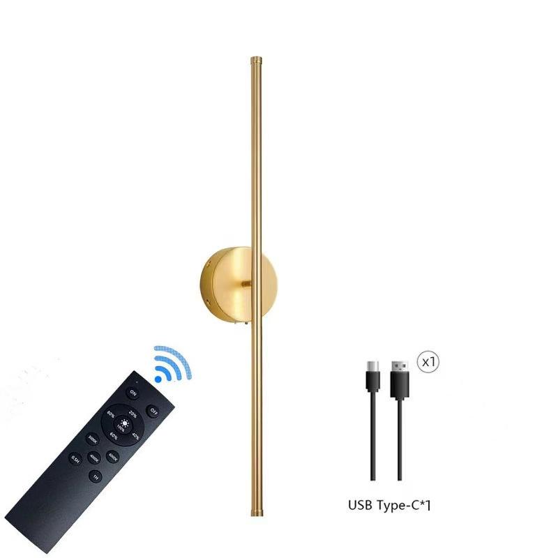 Remote-Controlled Rechargeable Three-Color Wall Light for Living Room, Bedroom, and Stairwell