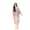 Autumn Women's Loose Long Sleeve Knit Cardigan Overcoat Lazy Style Faux Fur Knit Sweater for Women