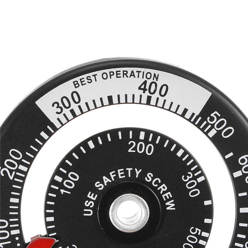 Magnetic Thermometer for Fireplace Wood Stove Heater Stove Fan Pipe Barbecue Temperature Monitor Oven Fireplace Accessories