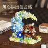 flowers house moc building blocks Toy for adults Building Clamping Blocks Bricks Toys for children Gift mini blocks construction