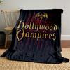 Pătură cu logo Hollywood Vampires pentru toate anotimpurile pătură aruncată pentru pauza de prânz cadou