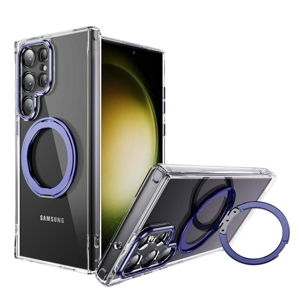 Halterung Handyhülle Magnetische Saugkraft Auto Kabelloses Laden 2-in-1 Handyhülle Hartschale TPU Anti-Sturz Transparente Handyhülle