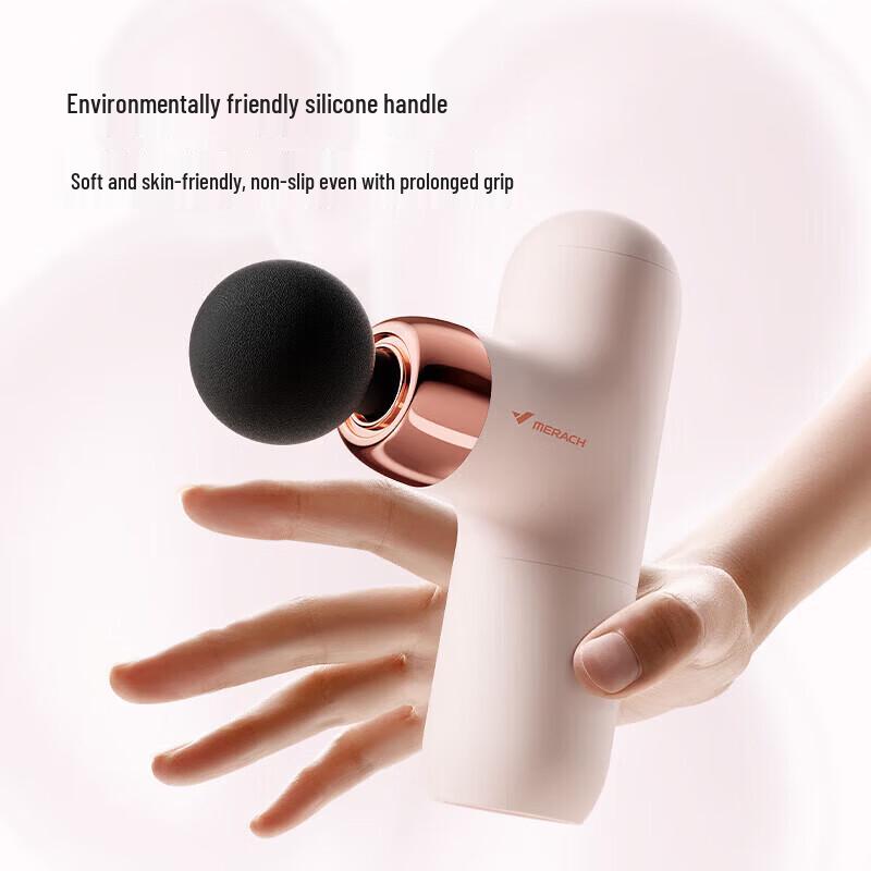 Merrock Mini Portable Massage Gun with 6 Heads CN plug (adapter included)