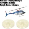 2PCS Plastic Remote Control Helicopter Gear White RC Helicopter Gear Assembly