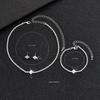 High-end Niche Versatile Necklace Earrings Jewelry Set New Exquisite and Simple