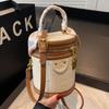 High-quality New Products Cute Embossed Light Luxury High-end Portable Cylinder Bag Niche Design Versatile Temperament Messenger Women's Bag
