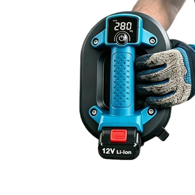 Dual Motor Smart Vacuum Suction Cup for Tile, Stone, and Glass - High Power