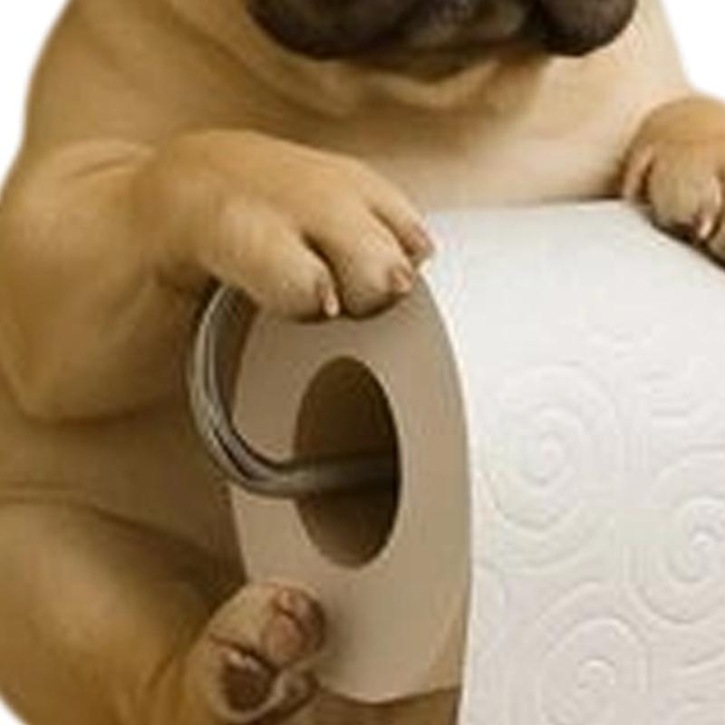Eleganter Hunde-Design Harz Taschentuchspender Vielseitige Badezimmer-Küchen-Dekorationen Langlebiges Haushaltsartikel für den täglichen Gebrauch