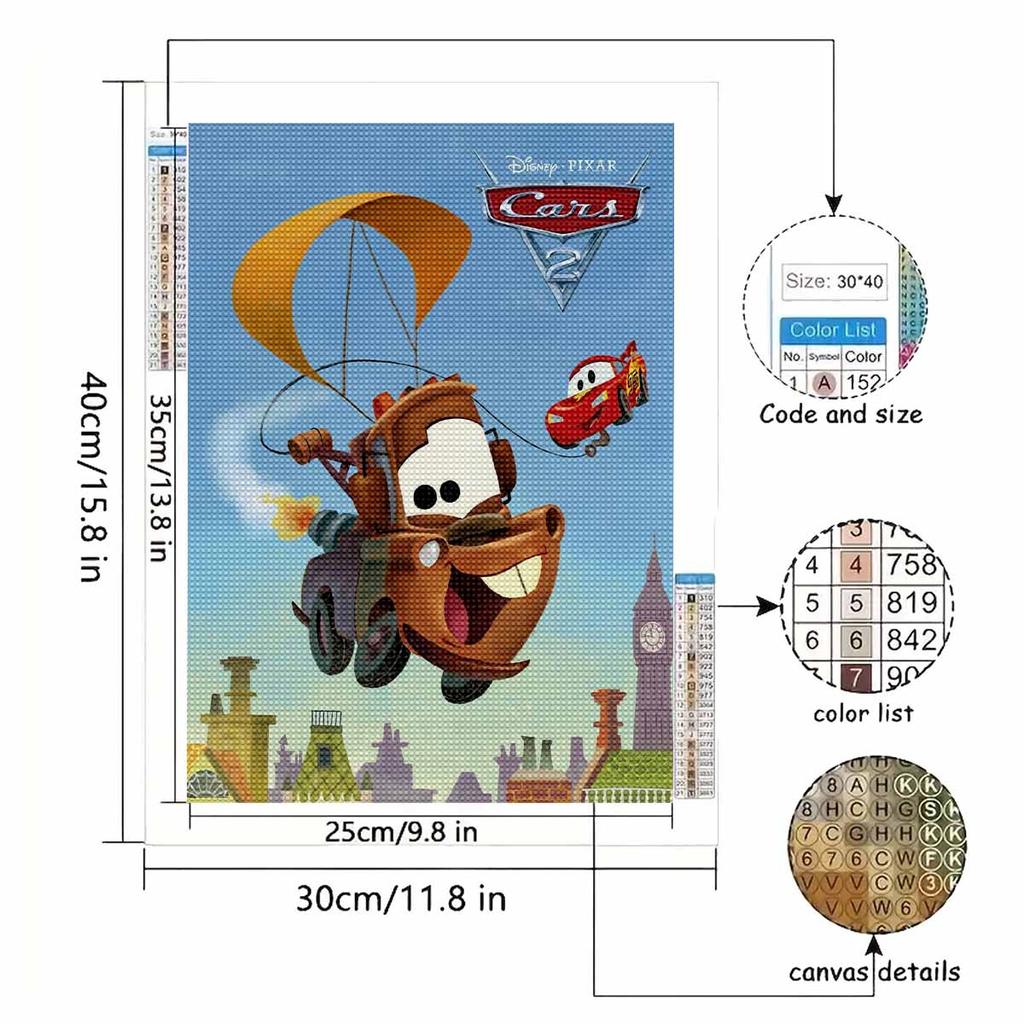 5D Diy Diamond Painting Mater and McQueen Full Drill Rhinestones Mosaic Embroidery Handmade Products Home Decor Gift