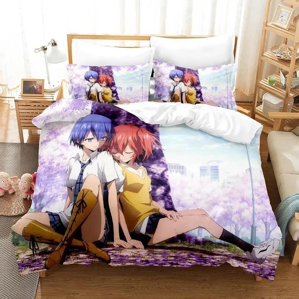 

Riddle story of devil Комплект постельного белья Single Twin Full Queen King Size Комплект постельного белья для взрослых и детей, комплект пододеяльников, комплект простыней в стиле аниме EU Single 135x200cm