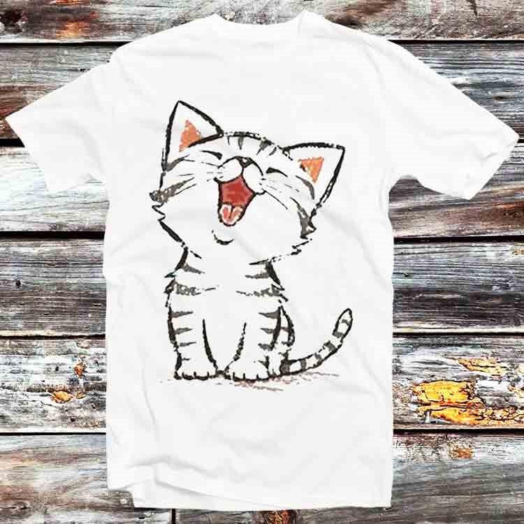 

American Shorthair Happy Kitten Cat Pet T Shirt B717 3XL