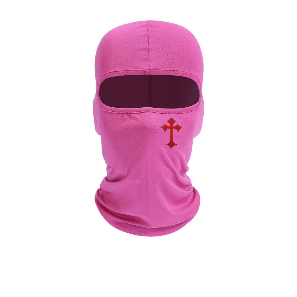 Cycling Face Mask, Cross Print, Men's and Women's Outdoor Equipment, Sun Protection, Breathable Balaclava Hat