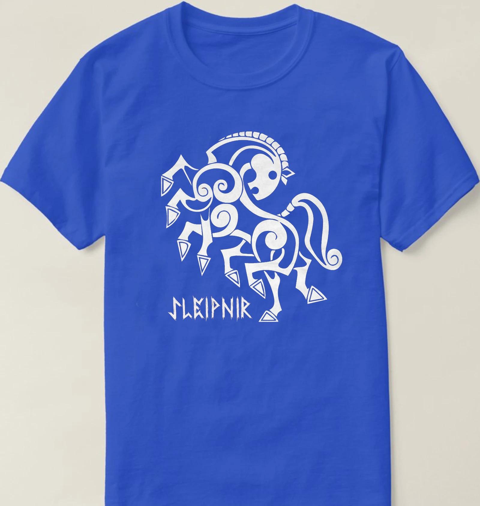 Norse Myth Eightlegged Horse of The God Odin Sleipnir TShirt 100 Cotton ONeck Short Sleeve Casual Mens Tshirt Size S3XL S