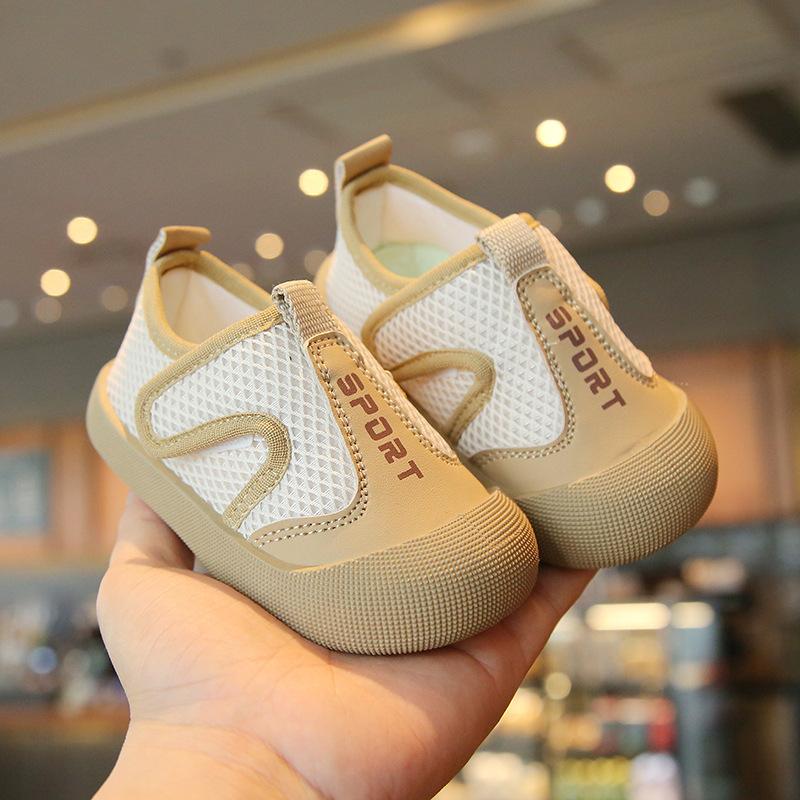 Baby Shoes Spring and Autumn Men's and Women's Breathable Mesh Toddler Shoes Kindergarten Indoor Soft-soled Shoes