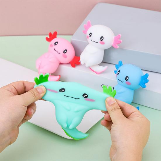 Cartoon Salamander Squeeze Toy Stress Relief Salamander Stress Ball Sensory Toy Decompression Animal Fidget Toy Party Favors