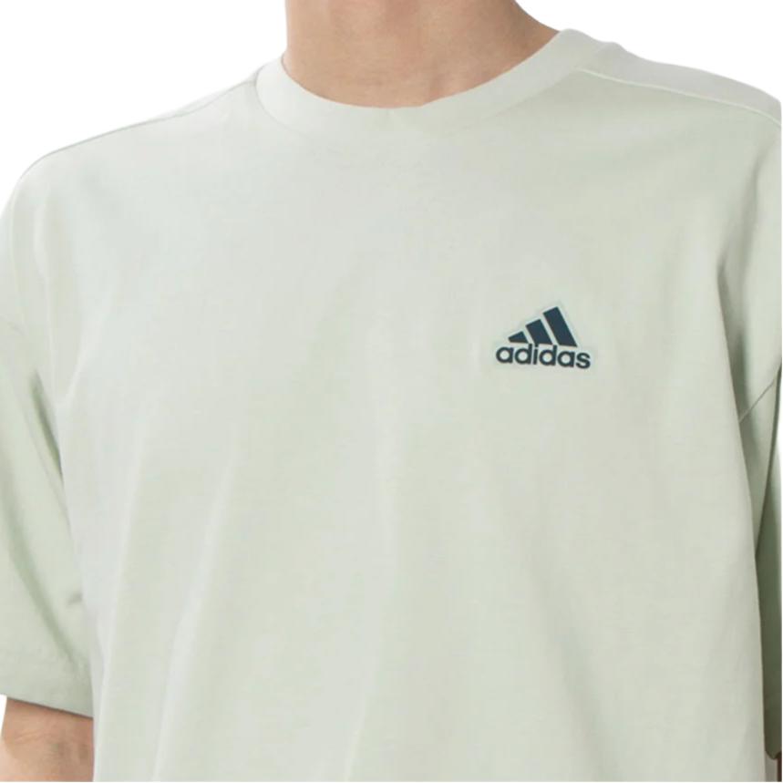 Adidas Wording Logo Loose Fit Round Neck Short Sleeve T-Shirt Men Tops Light-Green IM8771