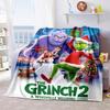 Christmas Gift Comedy Movie How the Grinch Stole Christmas blanket home warming, four season bed decoration sofa cover flannel throwing blanket K22