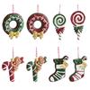 Resin Holiday Tree Ornament with Hanging Cord for Christmas Limb Wreath Hearth and Gift Corner Seasonal Display