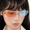 Frameless Star Sunglasses Elliptical Rimless Y2K SpicyGirl Ins Same Style Sun Glasses Female Fashion Trendy