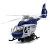 Elicottero Diecast 1/32 Polizia, Elicottero Comando Sicurezza Pubblica, Modello Aereo in Scala, Giocattoli per Bambini Regalo con Funzione a Retrocazione/voce/luce
