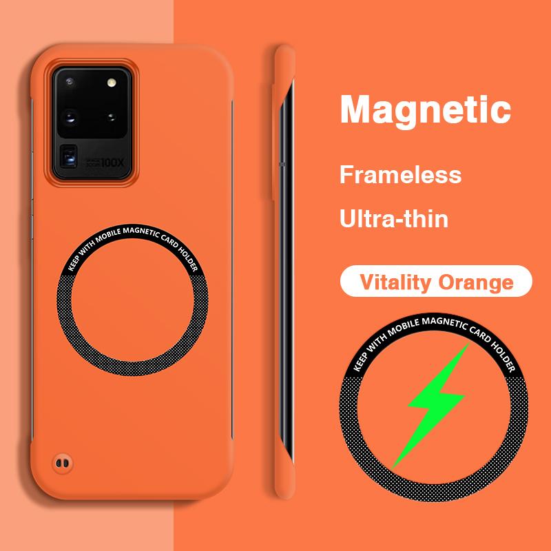 

Slim Phone Case for Samsung Galaxy S20 Ultra FE Plus S20Ultra S20FE S20+ S20Plus 5G Magnetic Frameless Simple Back Cover Housing Galaxy S20 Ultra