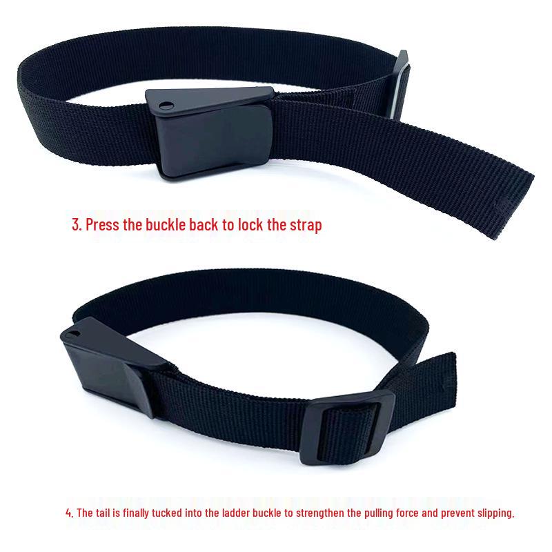 

Adjustable Car Air Purifier Quick-Fix Strap with Plastic Buckle 2CM x 50CM, 2 Plastic Buckles, Black