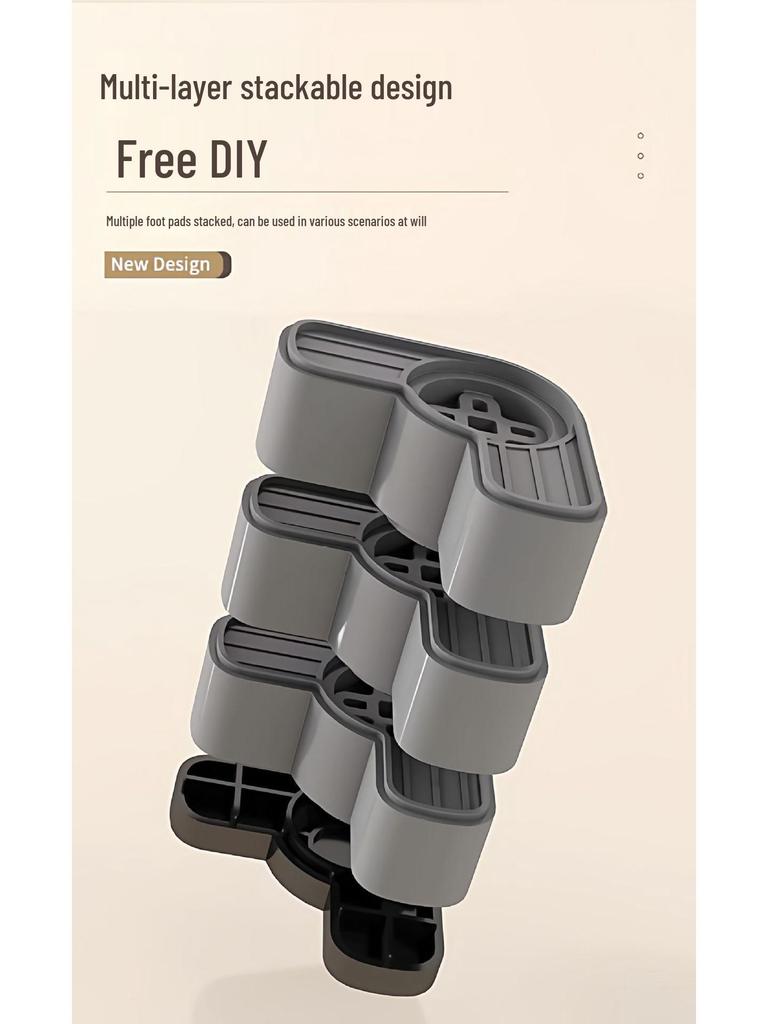 Anti-Vibration Silent Washing Machine & Refrigerator Riser Stand with Anti-Slip Pads