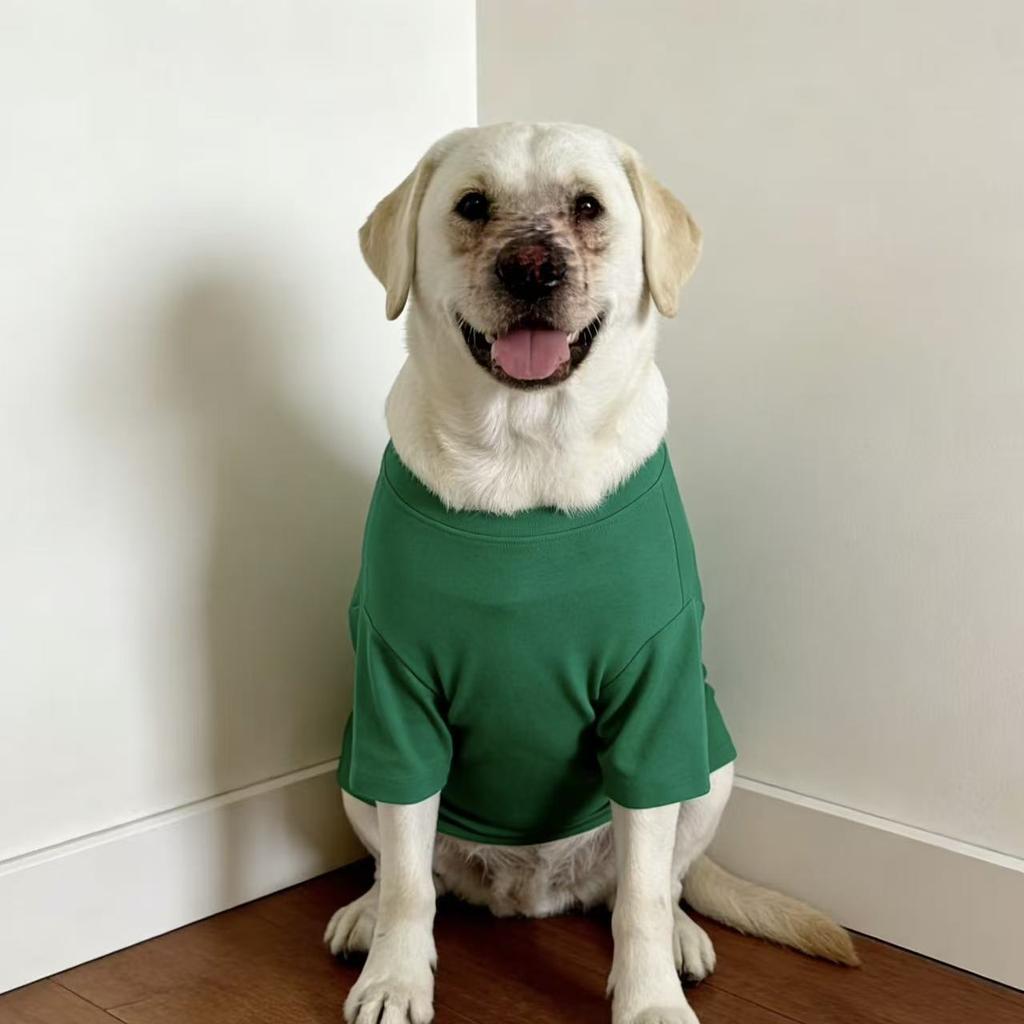 Frühling Sommer Einfarbige Hundekleidung für große Hunde, Dünne Anti-Haarausfall Haustierkleidung für Labrador Golden Retriever Border Collie