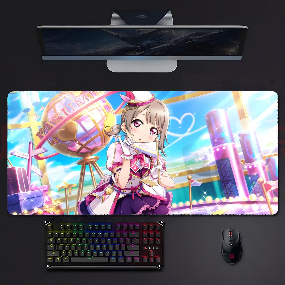 Anime LLovelive School Idol Project Serie Mauspads Mousepad Großes Gaming Lockedge Verdickte PC Tisch Schreibtischmatte