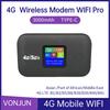 Router WIFI Mobile 4G 150Mbps Router Wireless 4G LTE 3000mA Portatile Tascabile Modem MiFi Hotspot Wifi Mobile con Slot per Scheda SIM