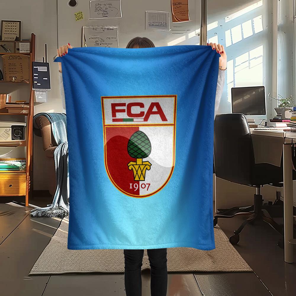 FC Augsburg Flannel Blanket, High quality Comfortable for All Seasons, Home Decor, Warmth and Comfort