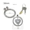Stainless Steel Chastity Lock CB Lock for Men Penis Cage with Urinary Catheter Gay Slave Cock Ring Sex Toy Ball Stretcher