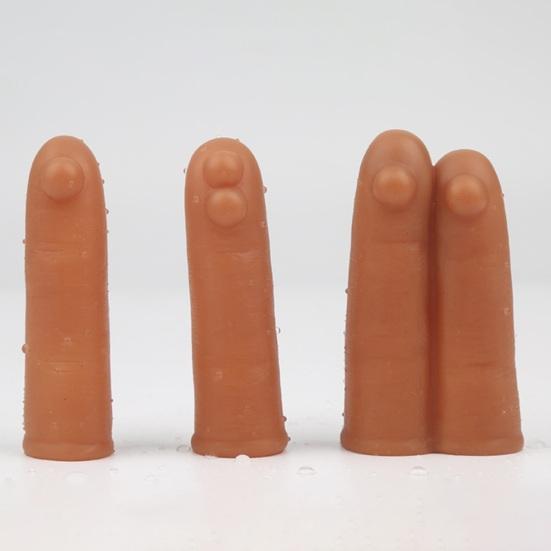 Yousheng G-spot Finger Sleeve Massager Liquid Silicone Material Finger Sleeve with Bump for Clitoris Breasts Stimulation Adult Couple Sex Toy