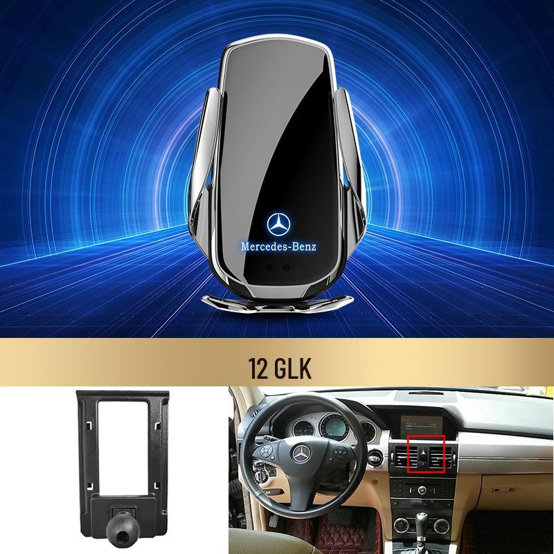 Bezdrátový držák telefonu s rychlým nabíjením Mercedes-Benz pro třídu C/třídu R/třídu S/třídu E/GLK/třídu B
