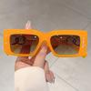Vintage Rectangle Black Shades Women Trendy Retro Punk Decor Sunglasses Stylish Leopard Vacation Beach Sun Glasses