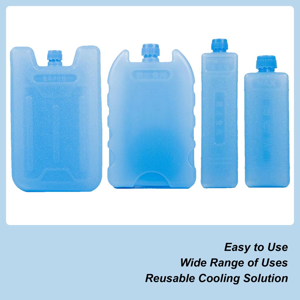 Reusable Freezer Pack Refrigerator Ice Blocks Ice Crystal Box 50/80/90/100ml Cold Freezer Pack Picnic Cooler Water Injection Box