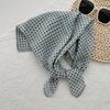 Retro black polka dot small square scarf commuting versatile neck protection scarf high-end temperament scarf niche neck scarf