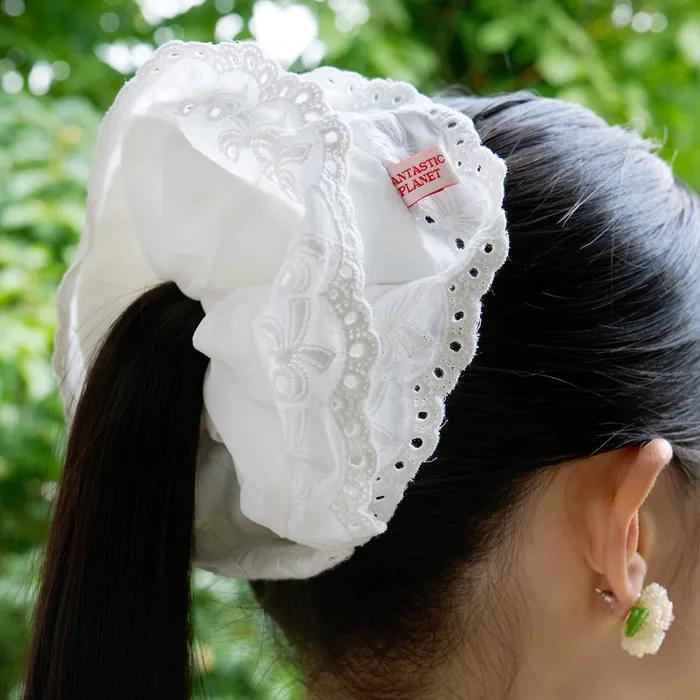 Ribbon Lace Scrunchie