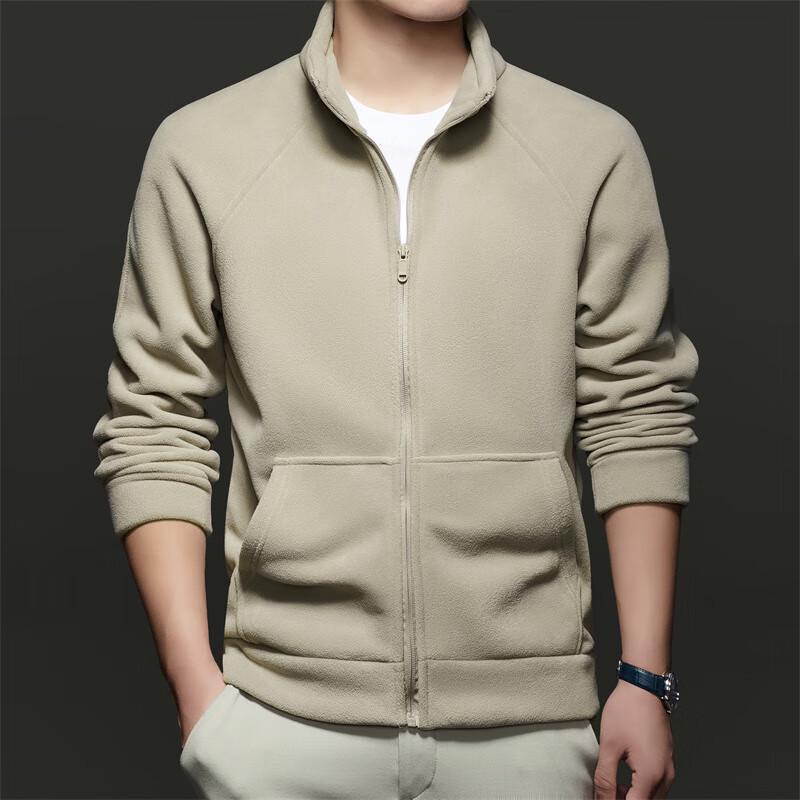 

Firstview Men s Winter Thickened Stand Collar Zip Sweatshirt 3XL