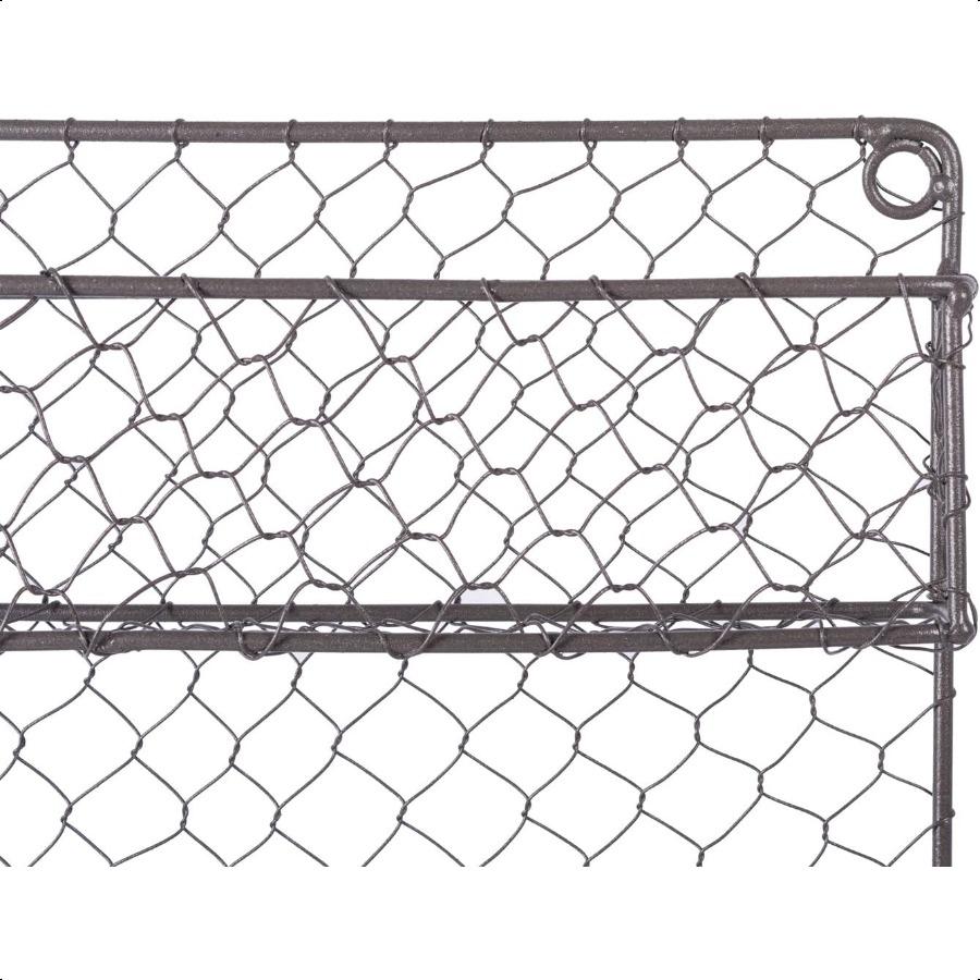 Farmhouse Vintage Decorative Metal Pantry Spice Rack Organizer 9.45Lx2.3Wx10H 2 Tier Spice Rack Rustic