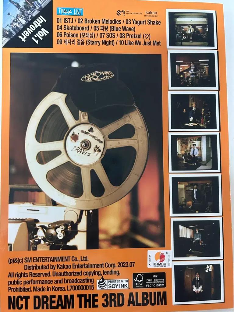 NCT DREAM ISTJ Album Used