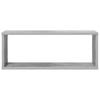 Vidaxl Wall Shelves Cubes 6 Pcs, Concrete Grey, 60X15X23 Cm